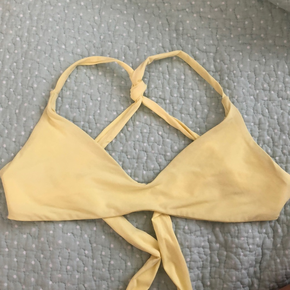 Frankies Bikinis Yellow Malibu Top